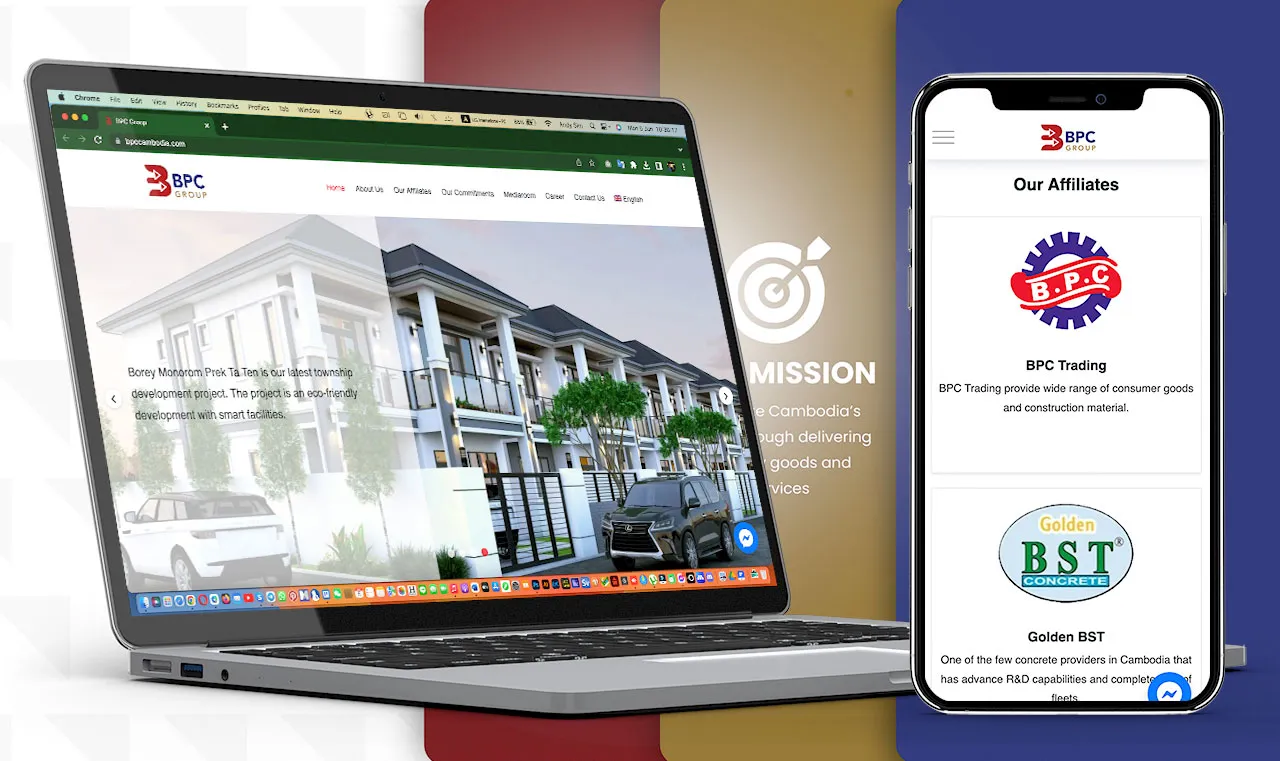 B.P.C Trading Co.,Ltd – Group Website Redesign