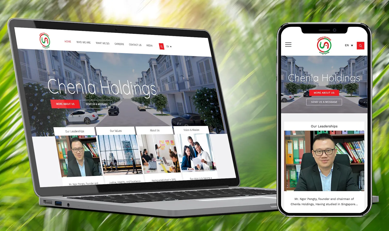 Chenla Holdings Cambodia Website