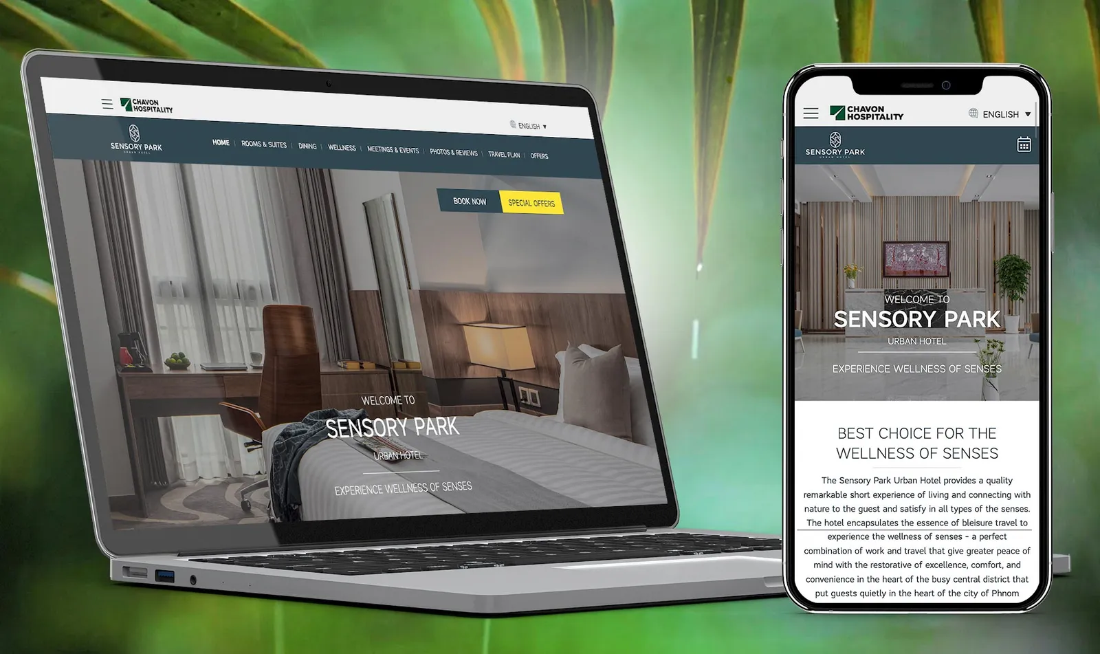 Sensory Park Urban Hotel – Hotel Website in Phnom Penh