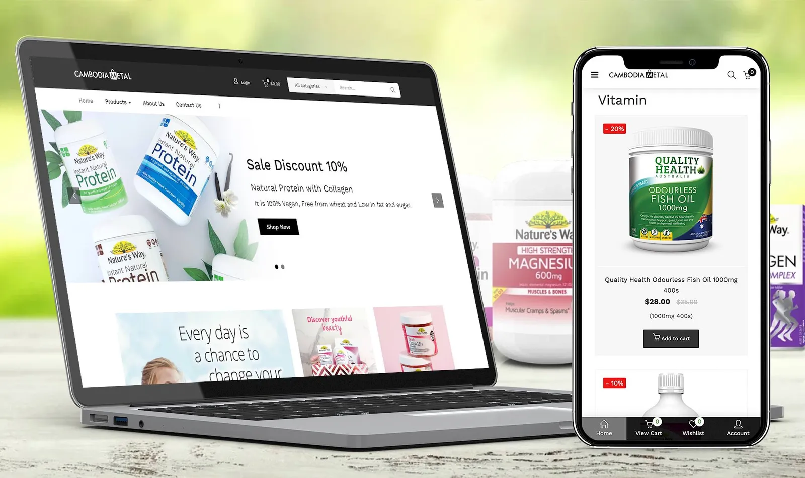 Cambodia Metal Vitamin Online Product