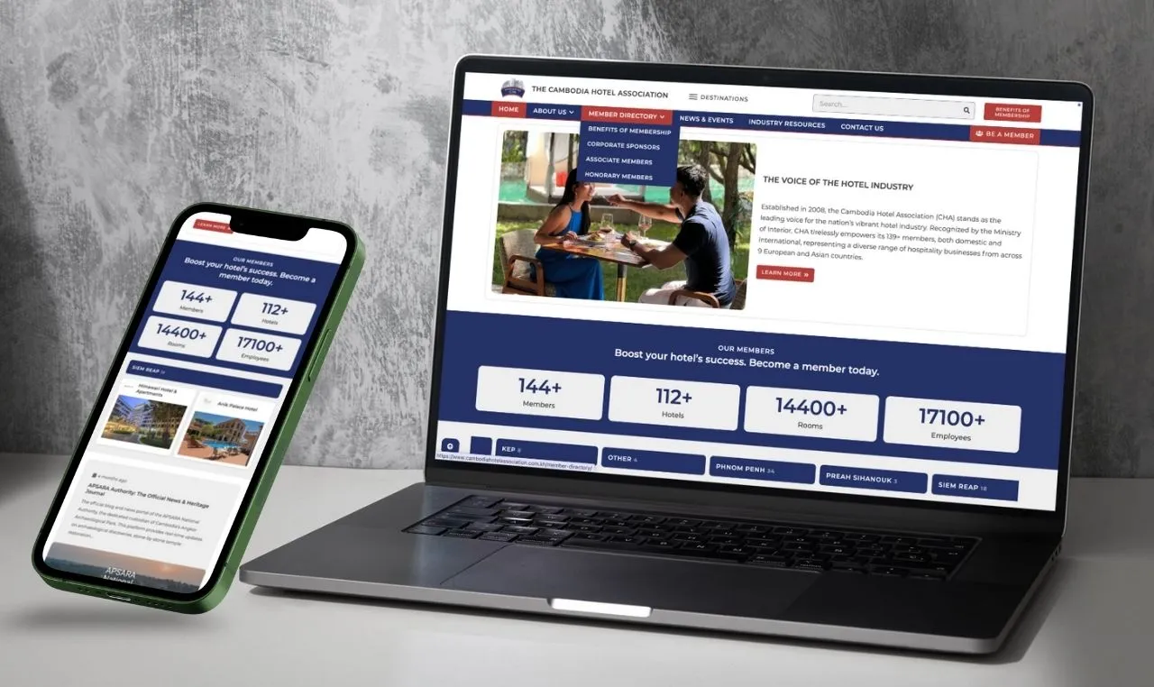 Modernizing Hospitality: Angkor Design Launches New Website for Cambodia Hotel Association (CHA)
