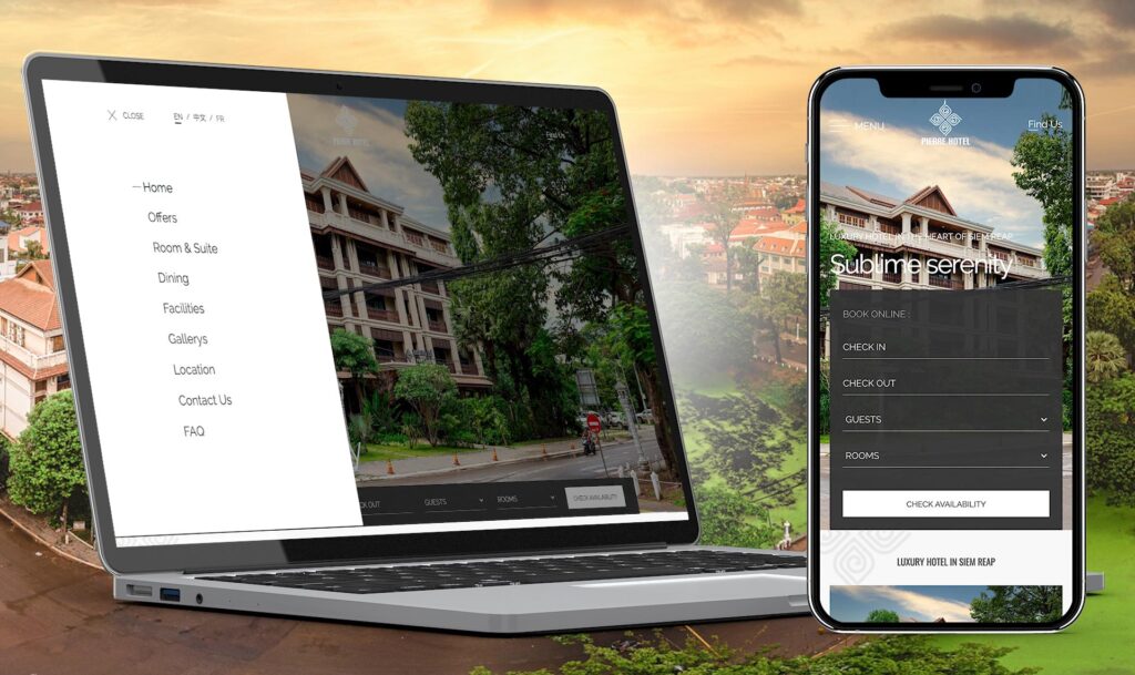 Pierre Hotel Spa in Siem Reap Website
